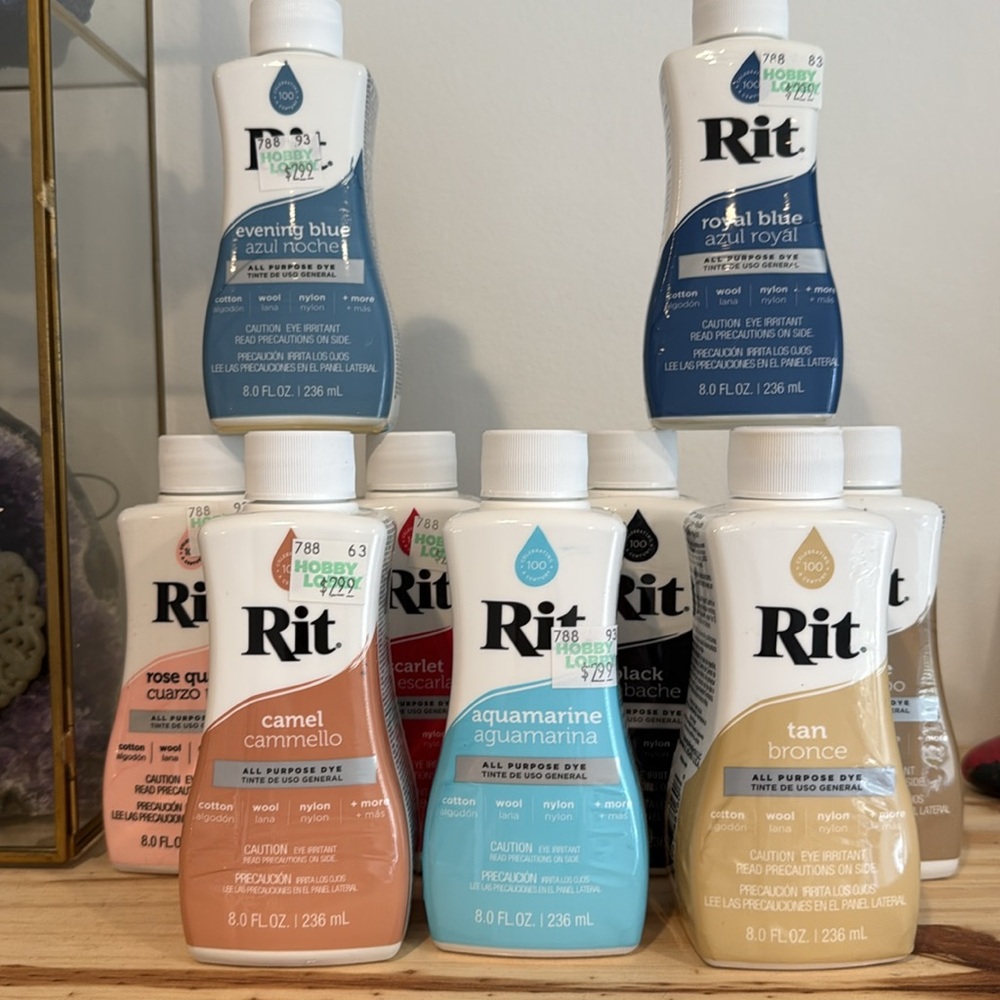 9 Bottles of Rit All Purpose Dye